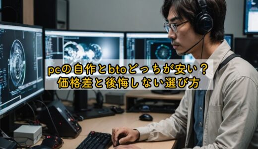 pcの自作とbtoどっちが安い？価格差と後悔しない選び方