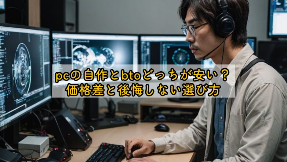 pcの自作とbtoどっちが安い？価格差と後悔しない選び方