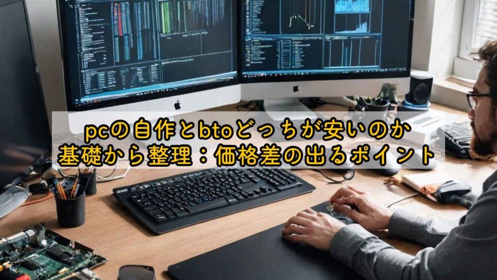 pcの自作とbtoどっちが安いのか基礎から整理：価格差の出るポイント