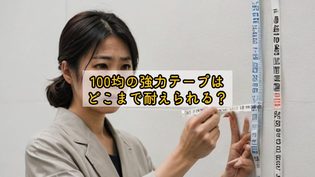 100均の強力テープはどこまで耐えられる？