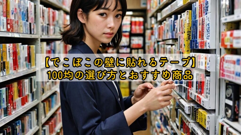 【でこぼこの壁に貼れるテープ】100均の選び方とおすすめ商品