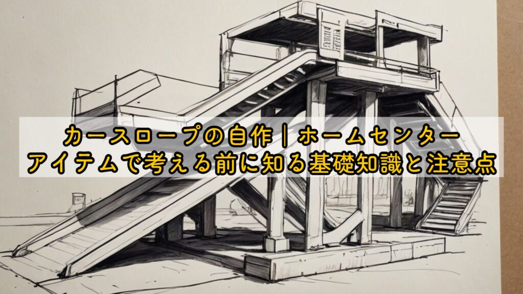 カースロープの自作｜ホームセンターアイテムで考える前に知る基礎知識と注意点