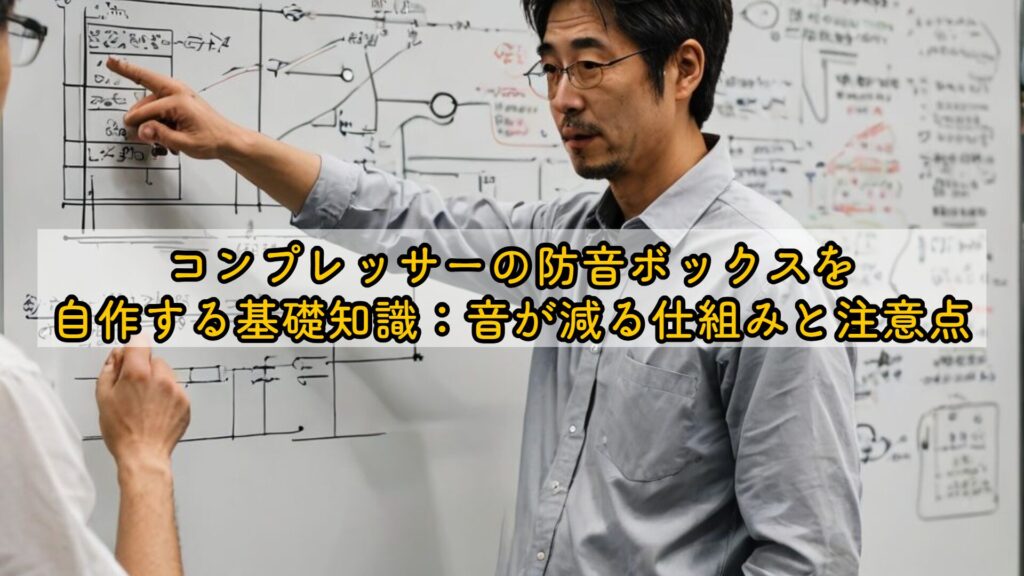 コンプレッサーの防音ボックスを自作する基礎知識：音が減る仕組みと注意点