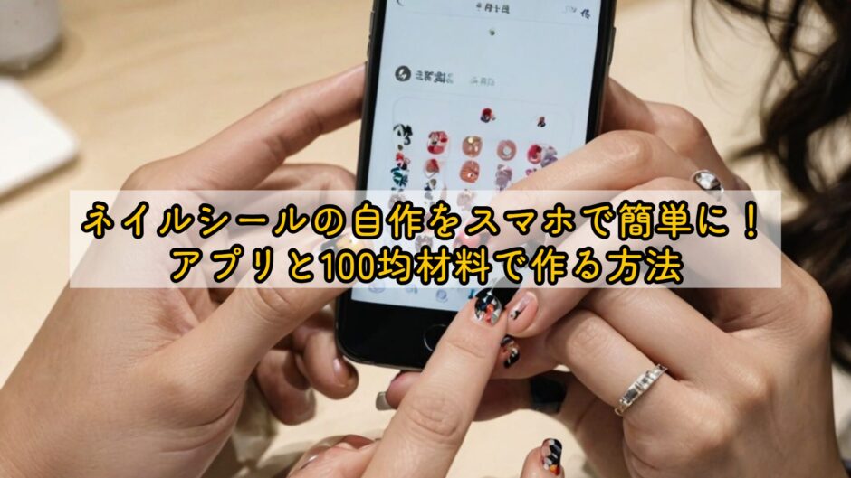 ネイルシールの自作をスマホで簡単に！アプリと100均材料で作る方法