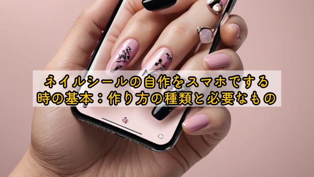 ネイルシールの自作をスマホでする時の基本：作り方の種類と必要なもの