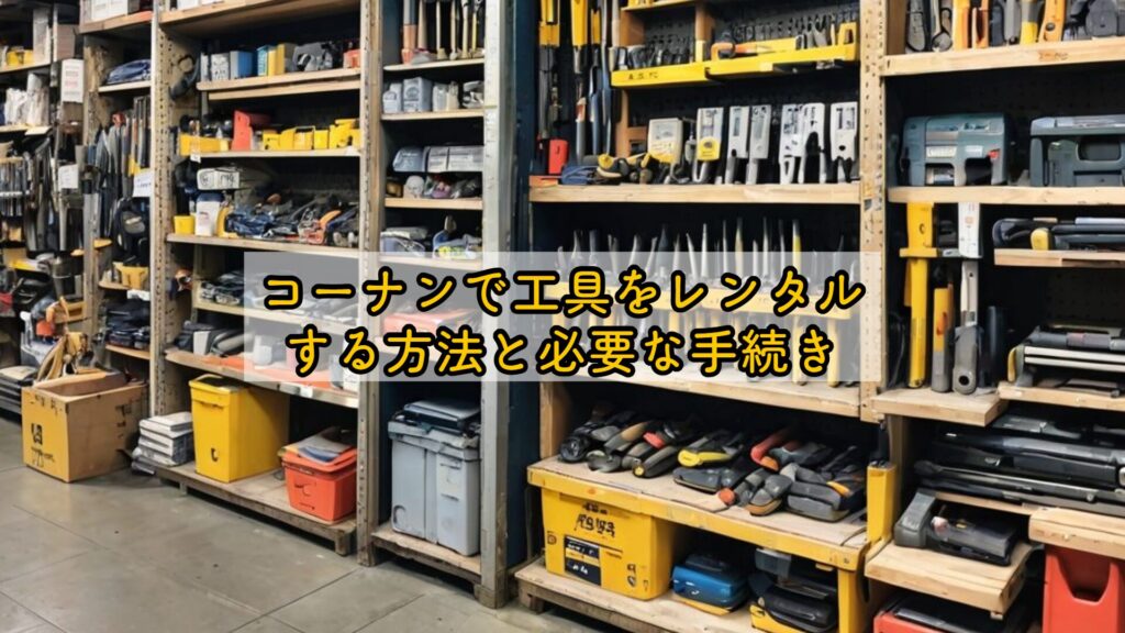 コーナンで工具をレンタルする方法と必要な手続き