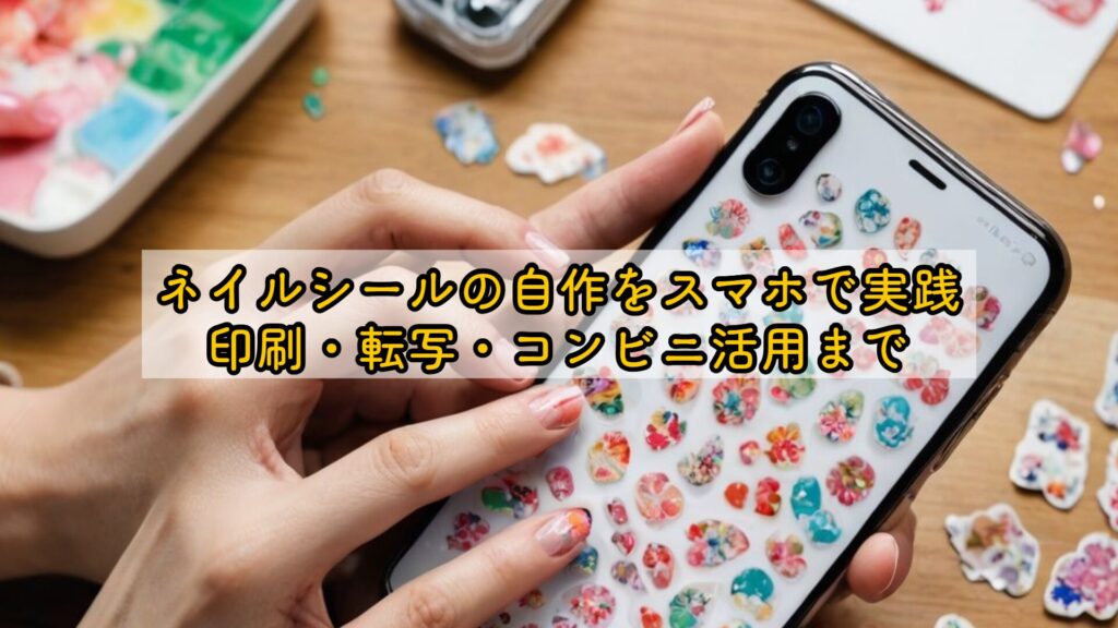 ネイルシールの自作をスマホで実践：印刷・転写・コンビニ活用まで