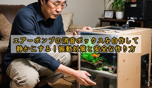 エアーポンプの消音ボックスを自作して静かにする！振動対策と安全な作り方