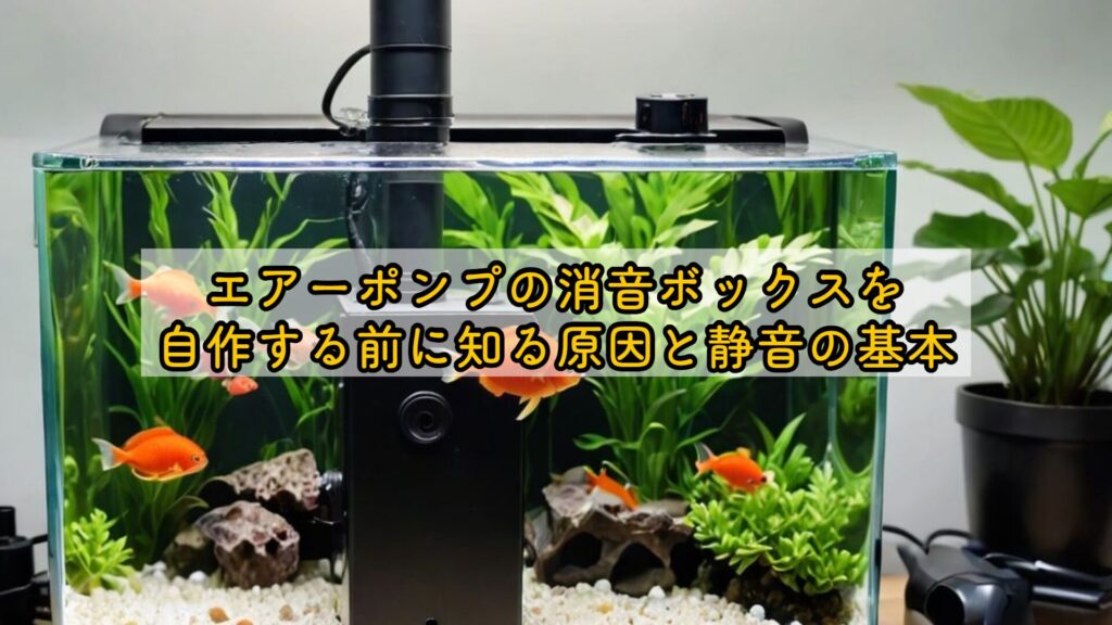 エアーポンプの消音ボックスを自作する前に知る原因と静音の基本