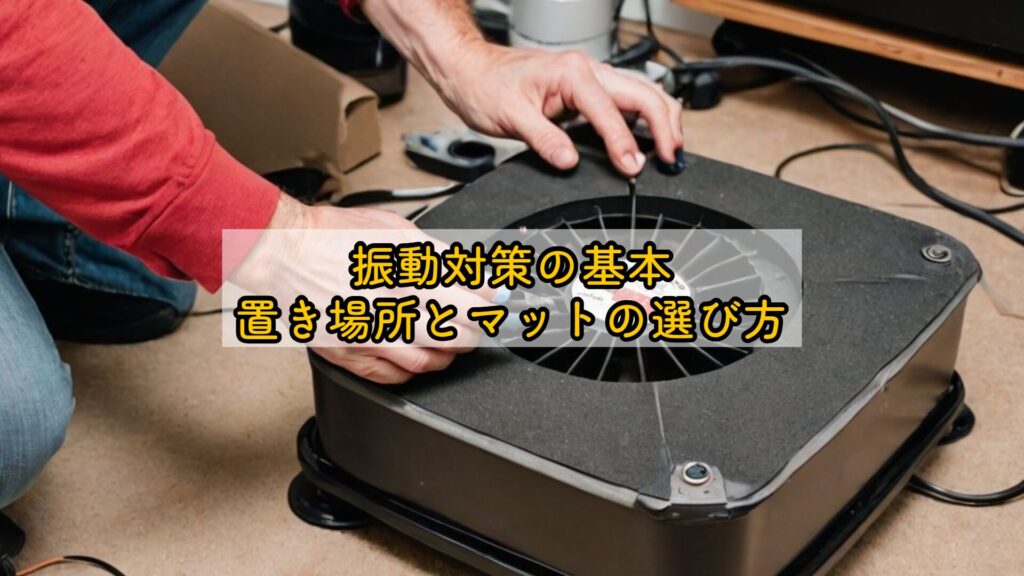 振動対策の基本：置き場所とマットの選び方