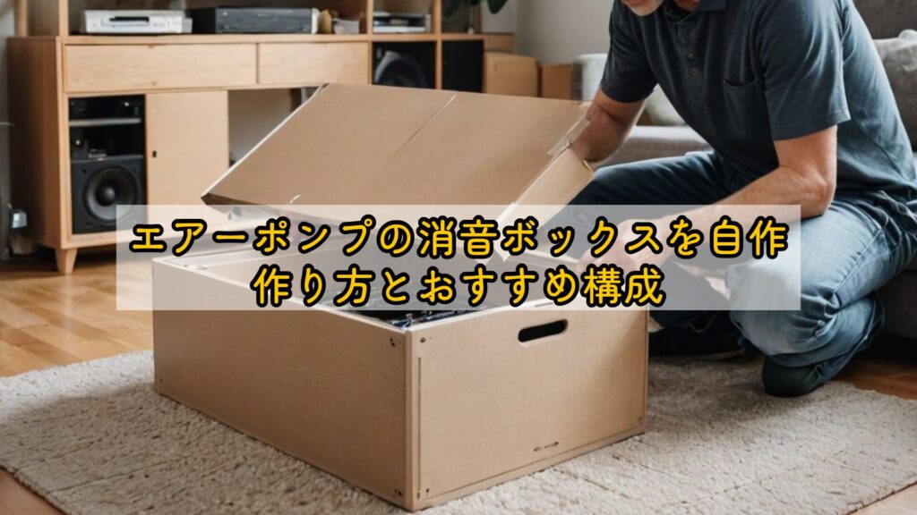 エアーポンプの消音ボックスを自作｜作り方とおすすめ構成