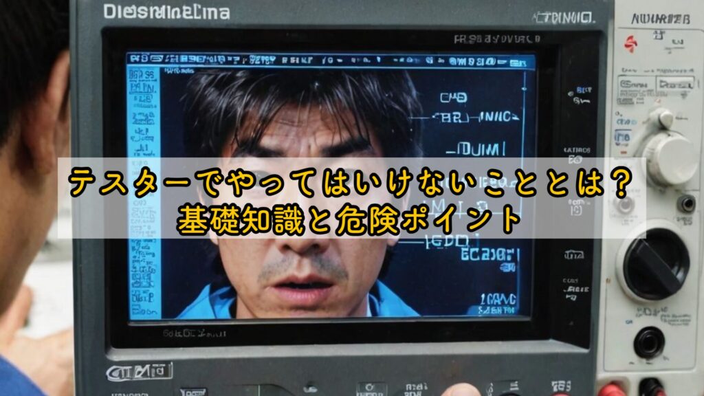 テスターでやってはいけないこととは？基礎知識と危険ポイント