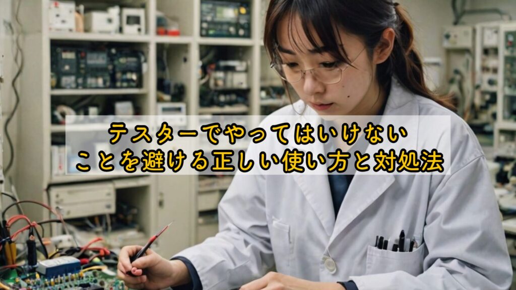 テスターでやってはいけないことを避ける正しい使い方と対処法
