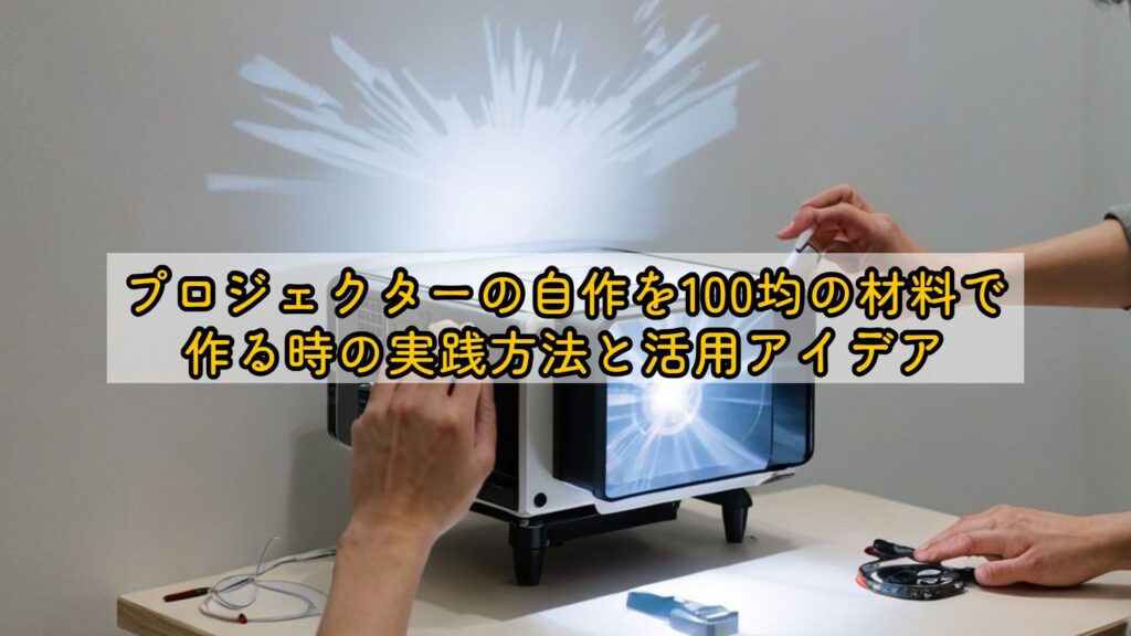 プロジェクターの自作を100均の材料で作る時の実践方法と活用アイデア
