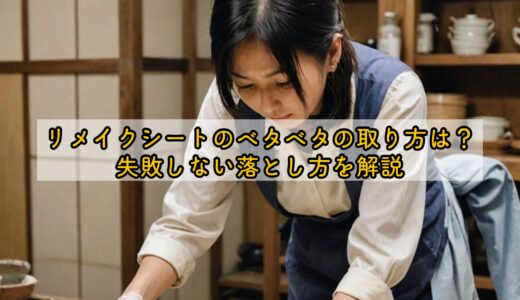 リメイクシートのベタベタの取り方は？失敗しない落とし方を解説