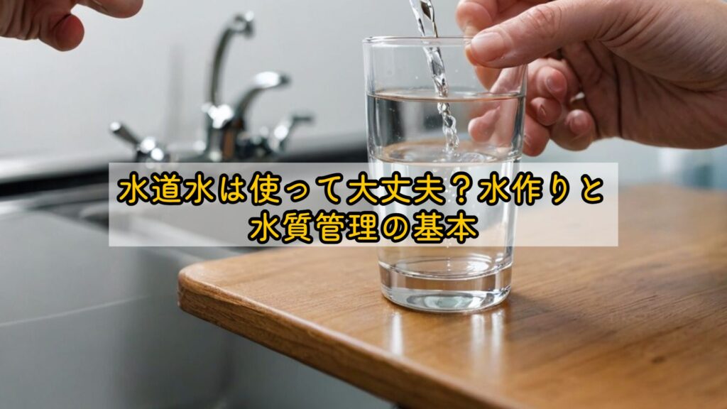 水道水は使って大丈夫？水作りと水質管理の基本