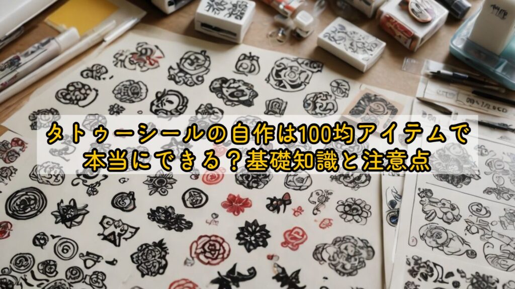 タトゥーシールの自作は100均アイテムで本当にできる？基礎知識と注意点