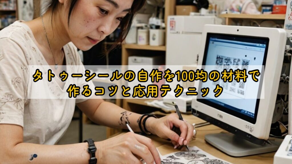 タトゥーシールの自作を100均の材料で作るコツと応用テクニック