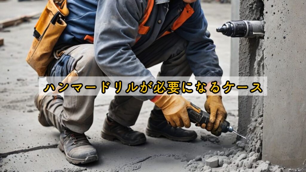 ハンマードリルが必要になるケース