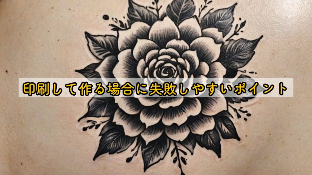 印刷して作る場合に失敗しやすいポイント