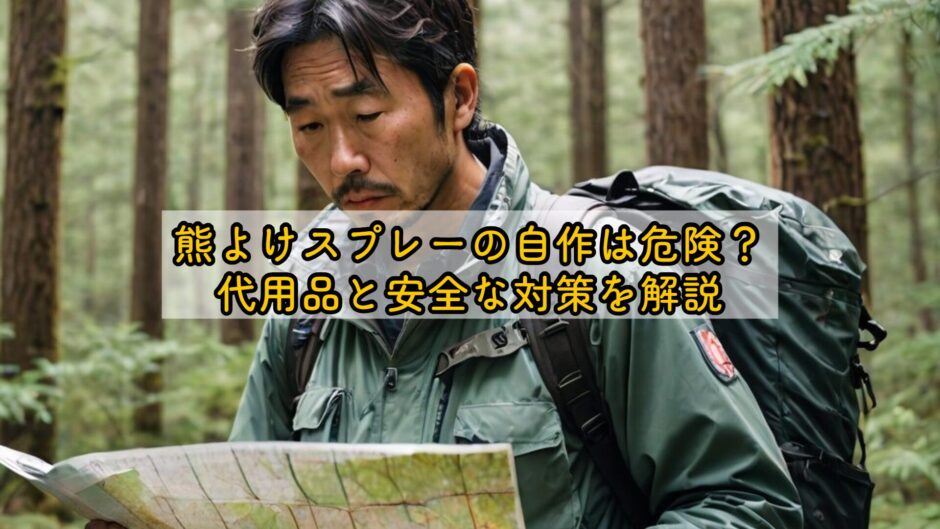 熊よけスプレーの自作は危険？代用品と安全な対策を解説