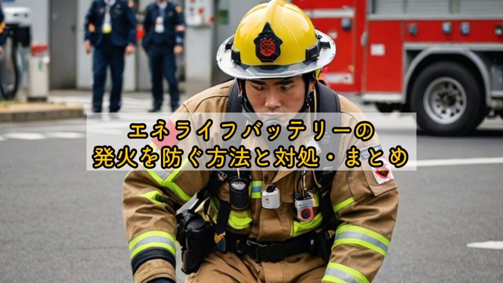 エネライフバッテリーの発火を防ぐ方法と対処・まとめ