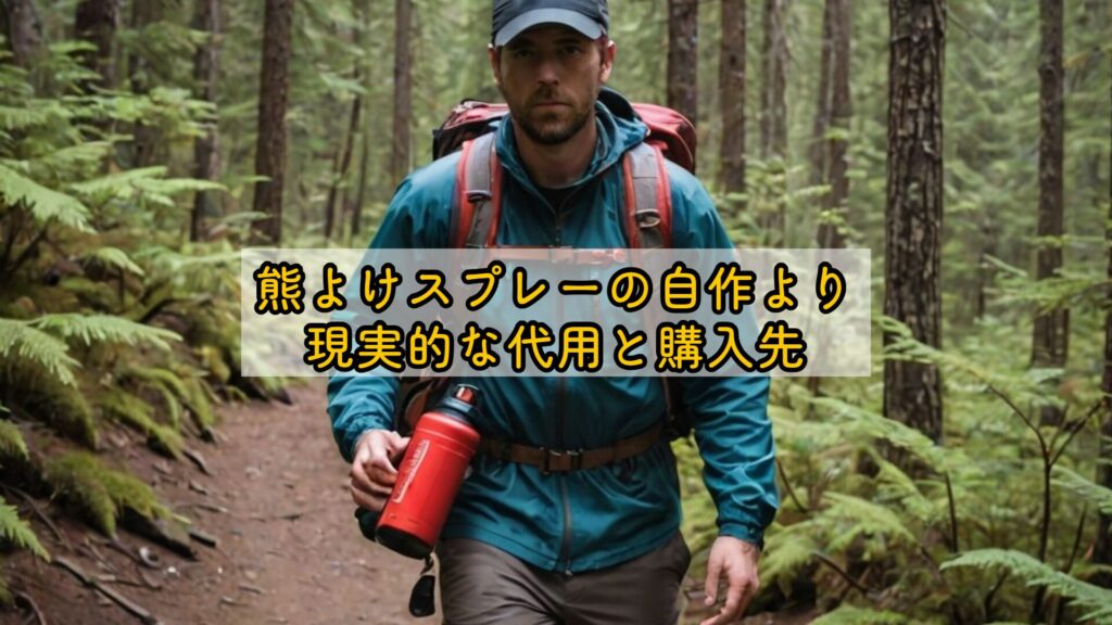 熊よけスプレーの自作より現実的な代用と購入先