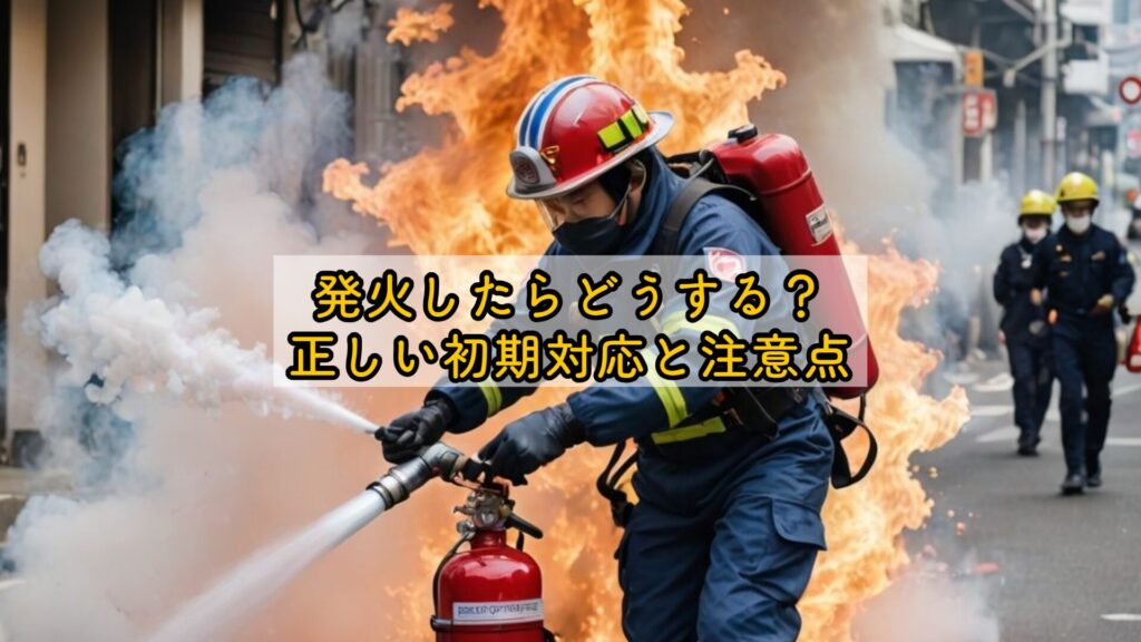 発火したらどうする？正しい初期対応と注意点