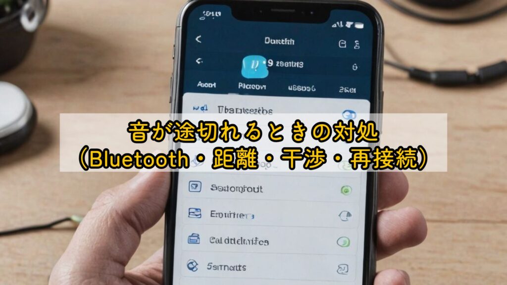 音が途切れるときの対処（Bluetooth・距離・干渉・再接続）