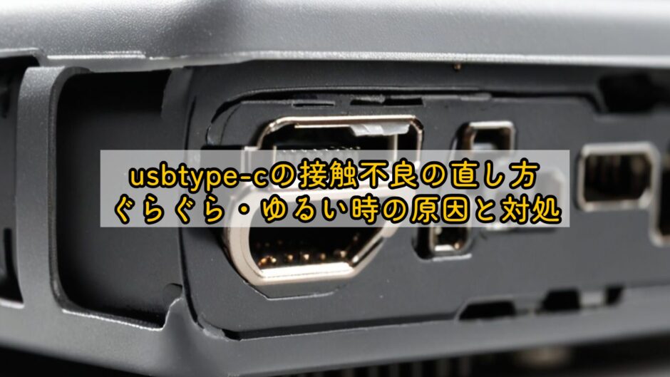 usbtype-cの接触不良の直し方｜ぐらぐら・ゆるい時の原因と対処