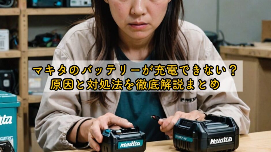 マキタのバッテリーが充電できない？原因と対処法を徹底解説まとめ