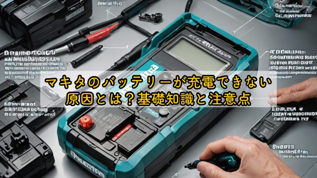 マキタのバッテリーが充電できない原因とは？基礎知識と注意点