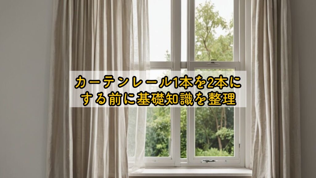 ーテンレール1本を2本にする前に基礎知識を整理