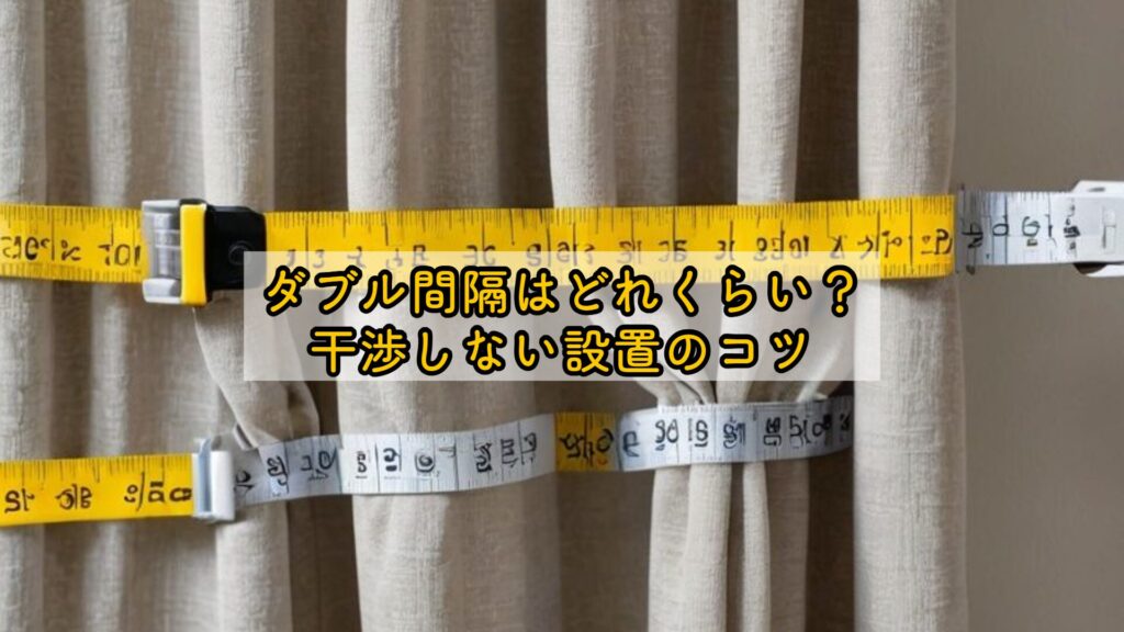 ダブル間隔はどれくらい?干渉しない設置のコツ