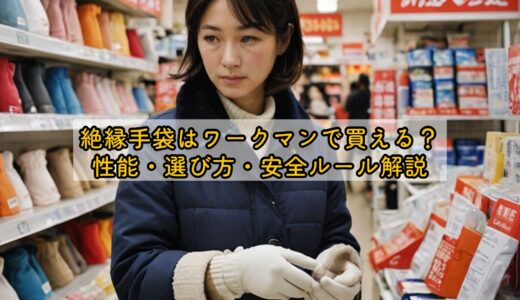 絶縁手袋はワークマンで買える？性能・選び方・安全ルール解説