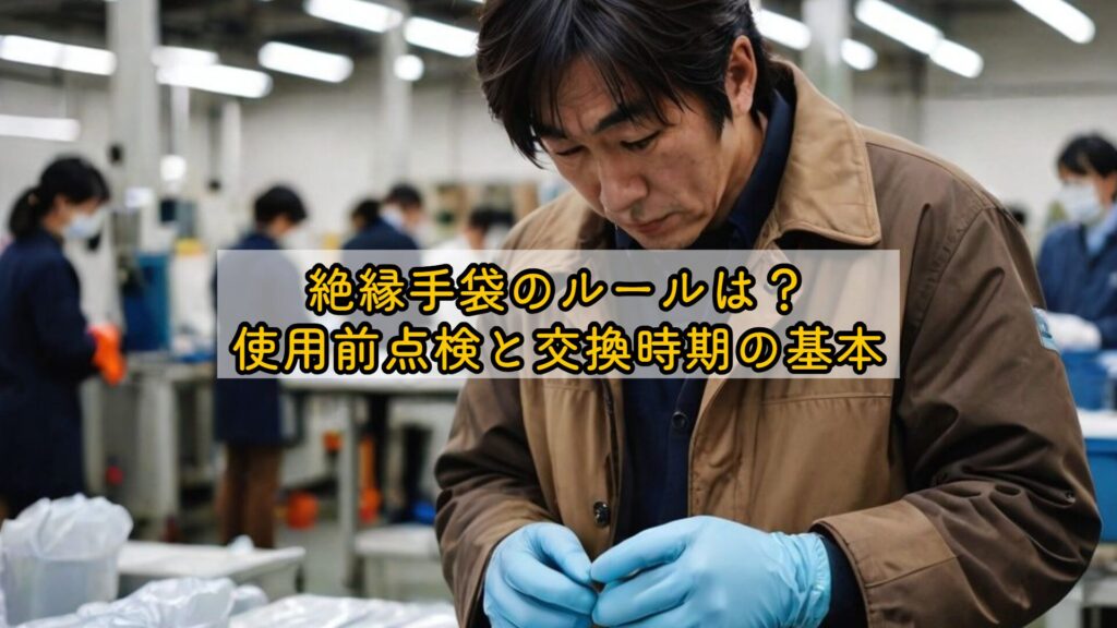 絶縁手袋のルールは？使用前点検と交換時期の基本