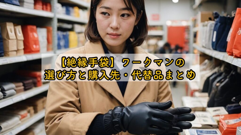 【絶縁手袋】ワークマンの選び方と購入先・代替品まとめ