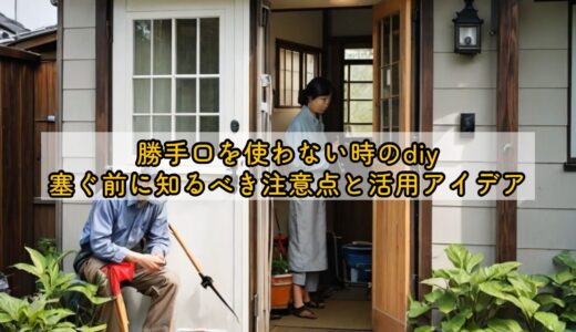 勝手口を使わない時のdiy｜塞ぐ前に知るべき注意点と活用アイデア