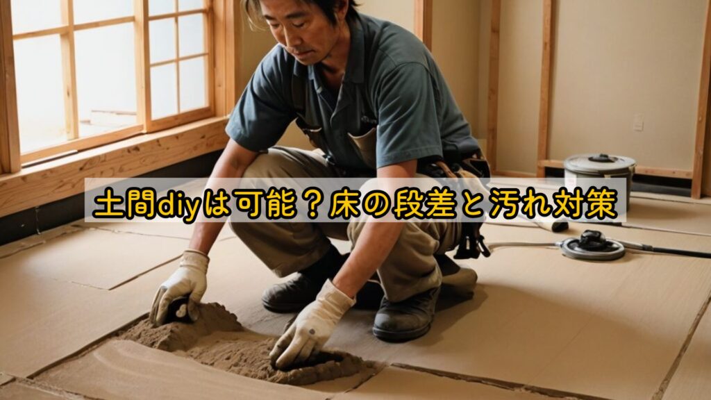 土間diyは可能?床の段差と汚れ対策