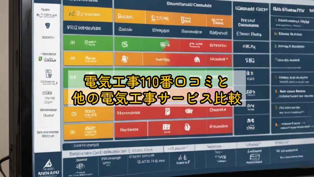 電気工事110番口コミと他の電気工事サービス比較