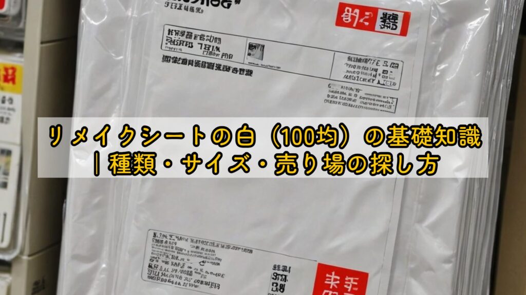 リメイクシートの白（100均）の基礎知識｜種類・サイズ・売り場の探し方