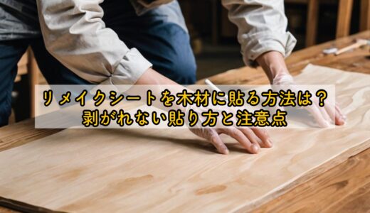 リメイクシートを木材に貼る方法は？剥がれない貼り方と注意点