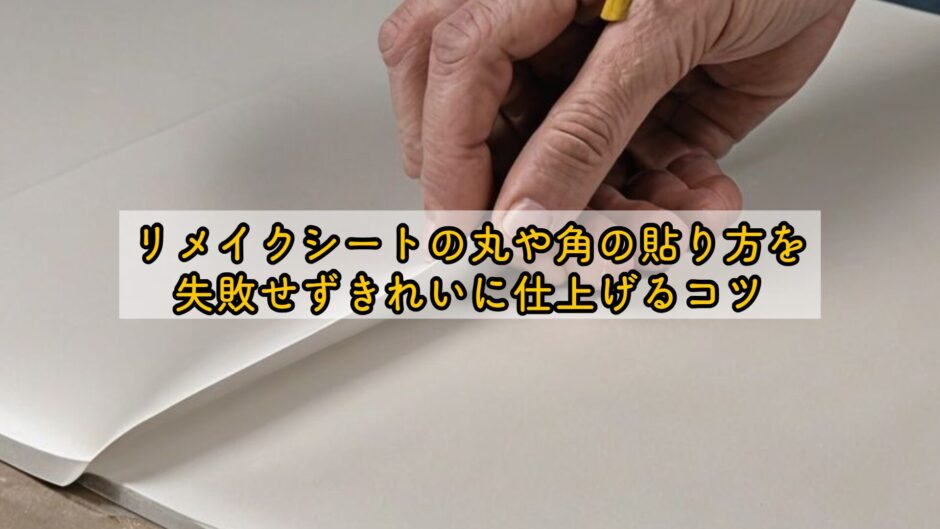 リメイクシートの丸や角の貼り方を失敗せずきれいに仕上げるコツ
