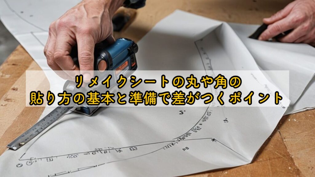 リメイクシートの丸や角の貼り方の基本と準備で差がつくポイント