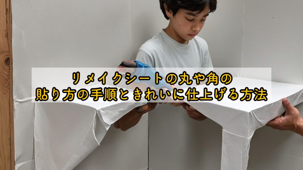リメイクシートの丸や角の貼り方の手順ときれいに仕上げる方法