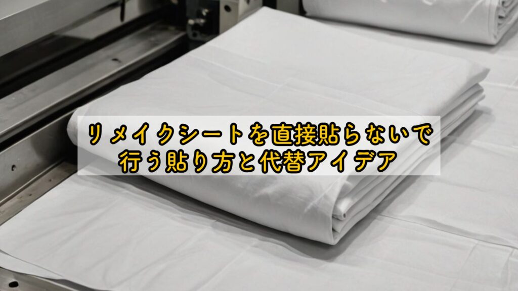 リメイクシートを直接貼らないで行う貼り方と代替アイデア