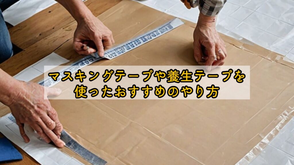 マスキングテープや養生テープを使ったおすすめのやり方