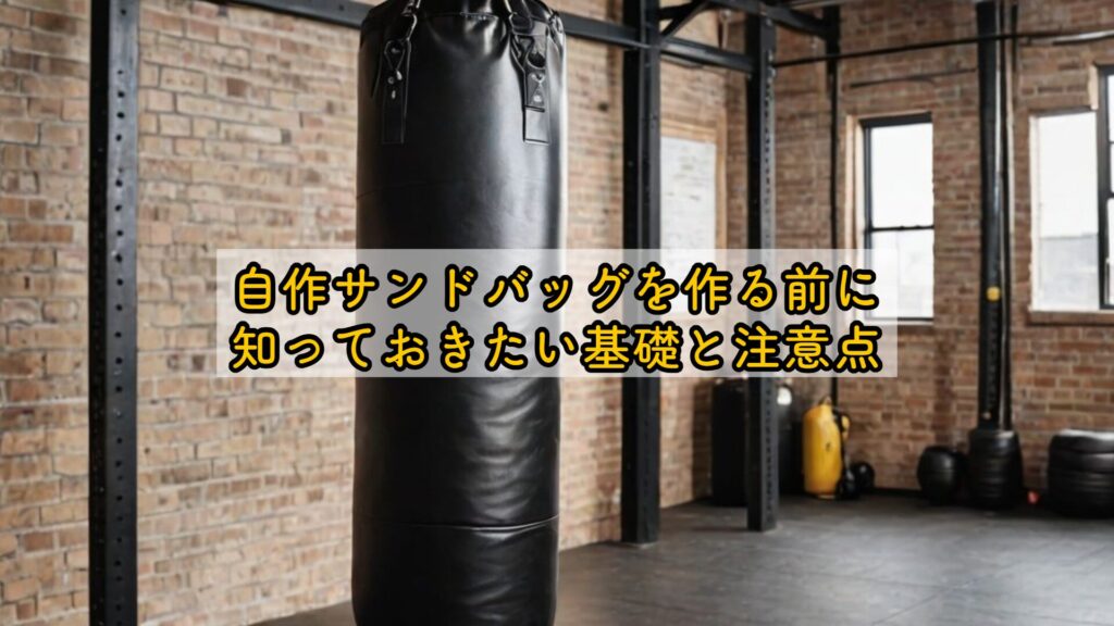 自作サンドバッグを作る前に知っておきたい基礎と注意点