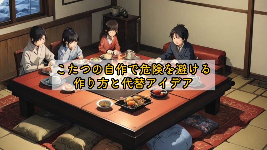 こたつの自作で危険を避ける作り方と代替アイデア