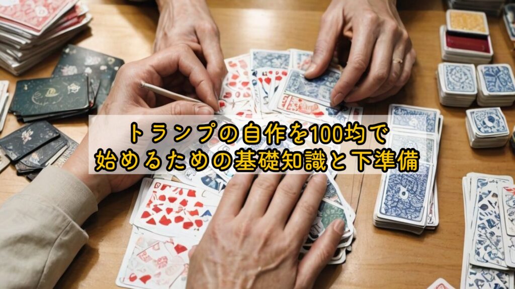 トランプの自作を100均で始めるための基礎知識と下準備